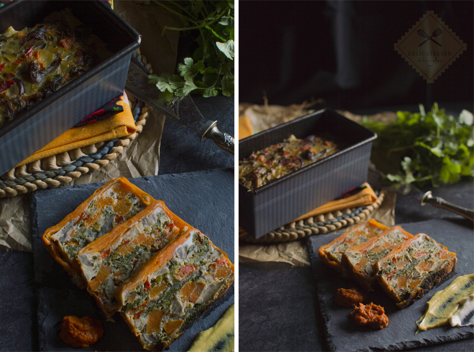 Pastel del verduras de otoño