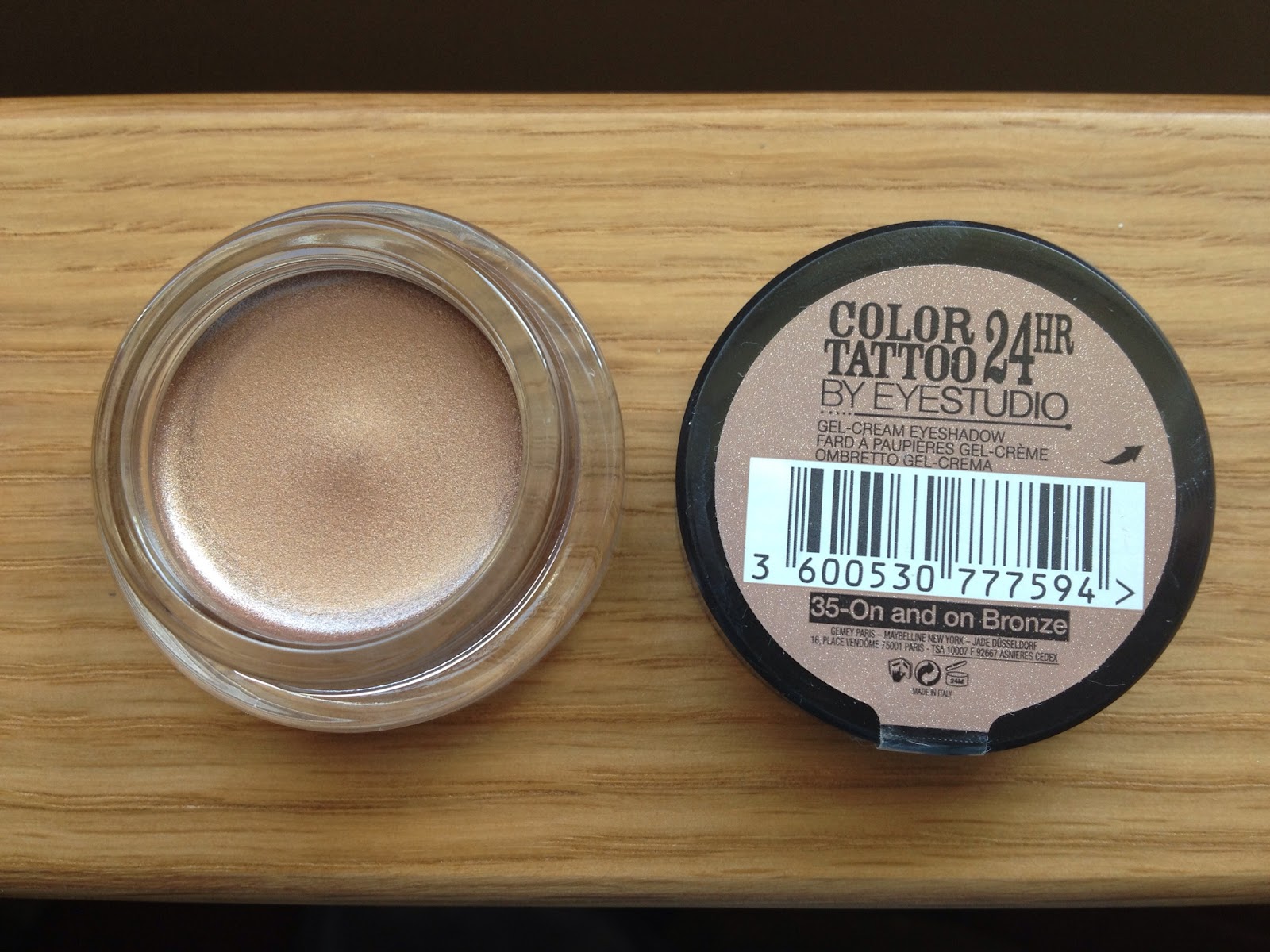 Review: Color 24H Eyeshadow in and On Bronze | Ramblings of a Beauty Bird