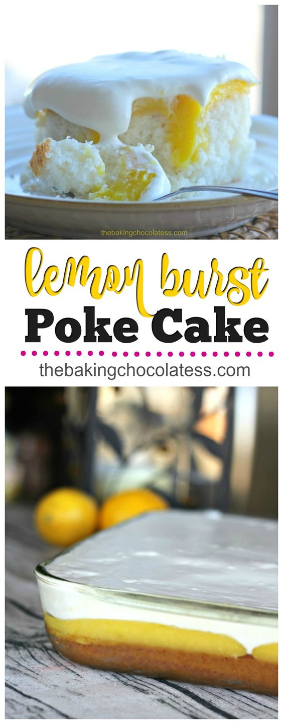 Lemon Burst Poke Cake | Foodandcake789