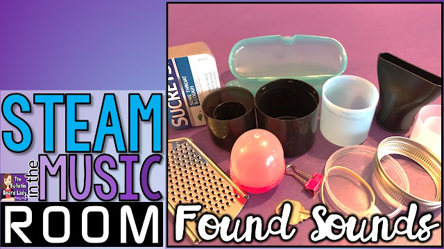 Learn how to use a found sounds box to engage your students in classifying and describing sounds, composing rhythm pieces and even creating their own new instrument. STEAM in the Music Room at its best. Learn how to use a found sounds box to engage your students in classifying and describing sounds, composing rhythm pieces and even creating their own new instrument. STEAM in the Music Room at its best.