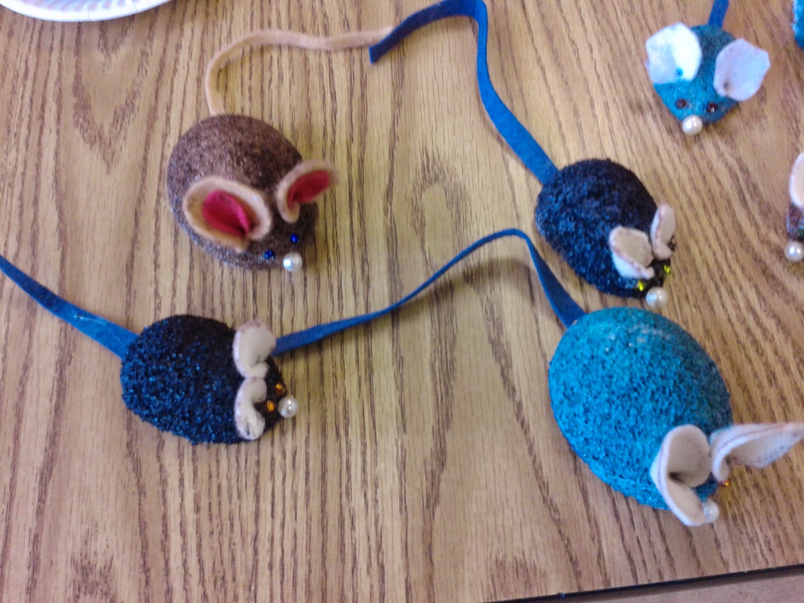 At School Making Crafts Styrofoam Rodents