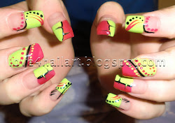 nail abstract colorful