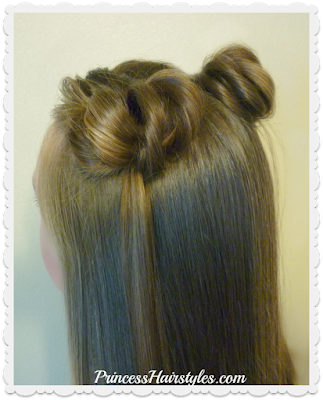 New space buns hair tutorial. No Bobby pins!