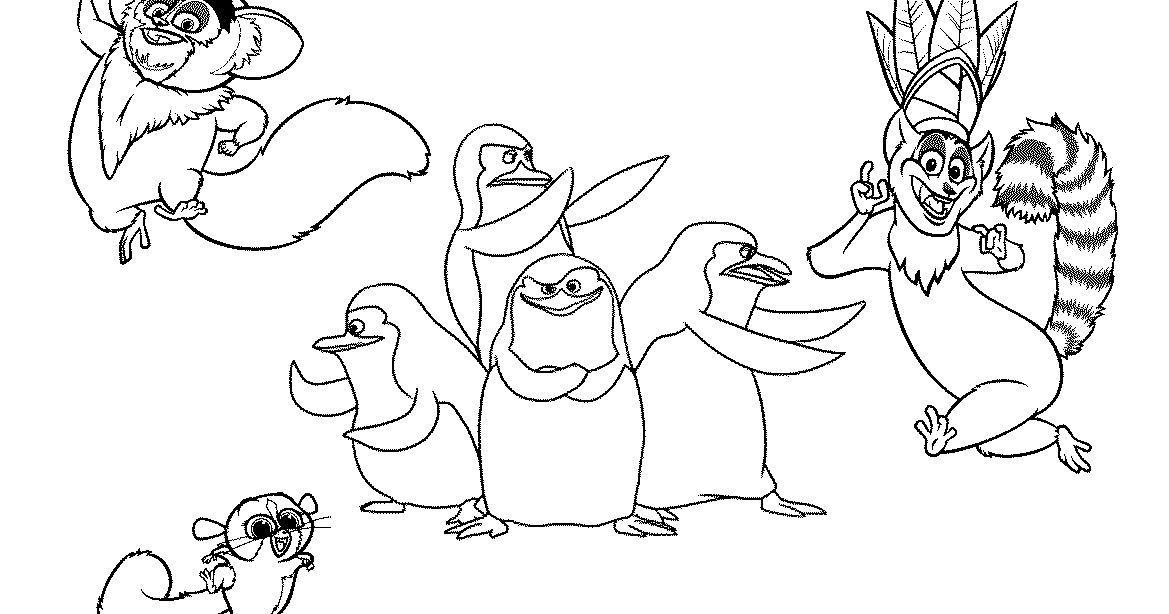 Ausmalbilder zum Ausdrucken Ausmalbilder Die Pinguine aus