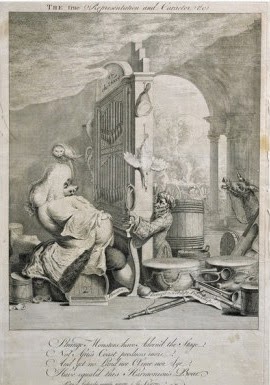 Caricature of Handel by Joseph Goupy