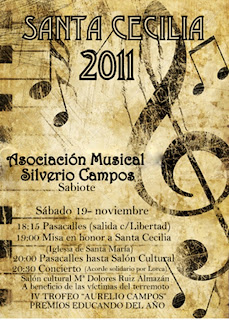 Actos para Santa Cecilia en Sabiote