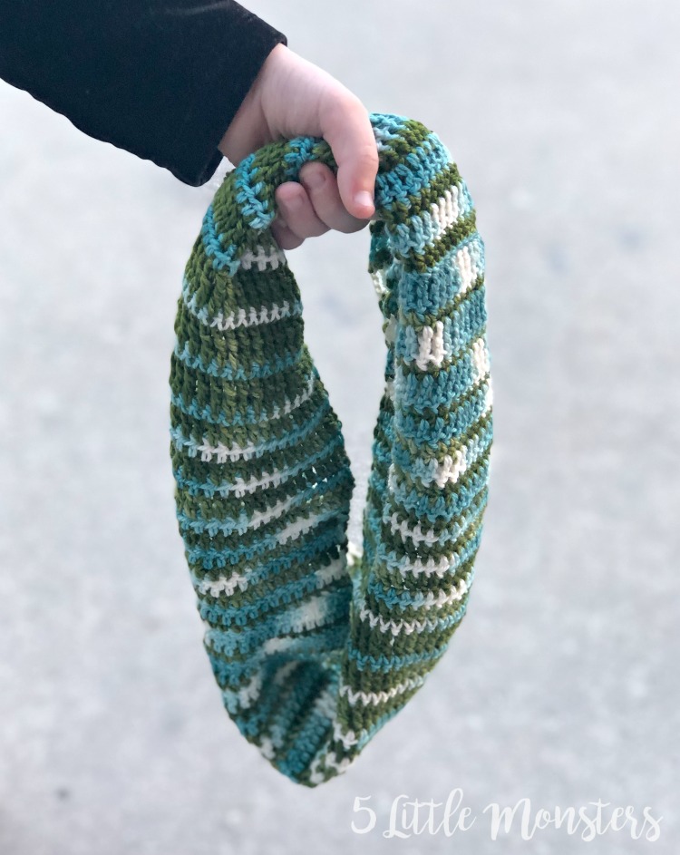 5 Little Monsters Crocheted Elemental Scarf