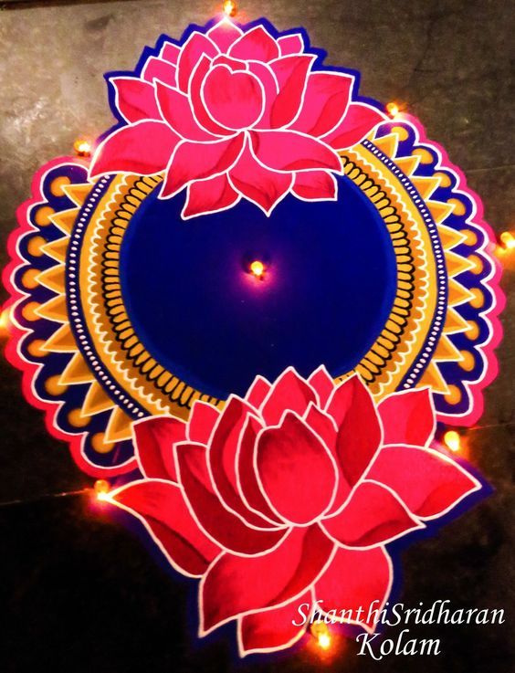 simple and easy rangoli designs with dots for home