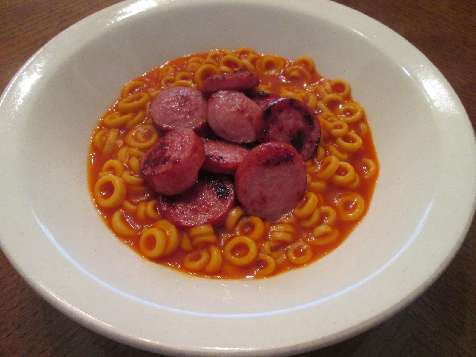 Spaghetti O's w/ Hardwood Smoked Turkey Sausage