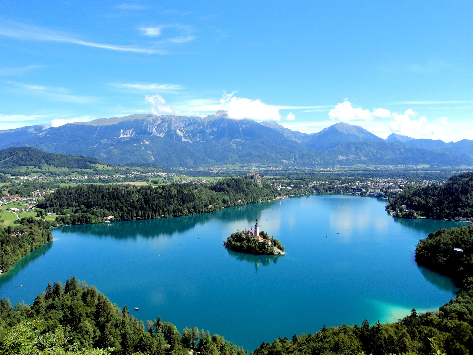 The natural wonders of Lake Bled in Slovenia.