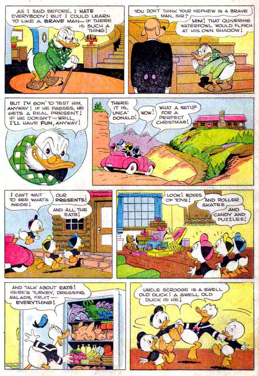 Donald Duck Four Color Comics #178 - Carl Barks 1940s dell comic book page art