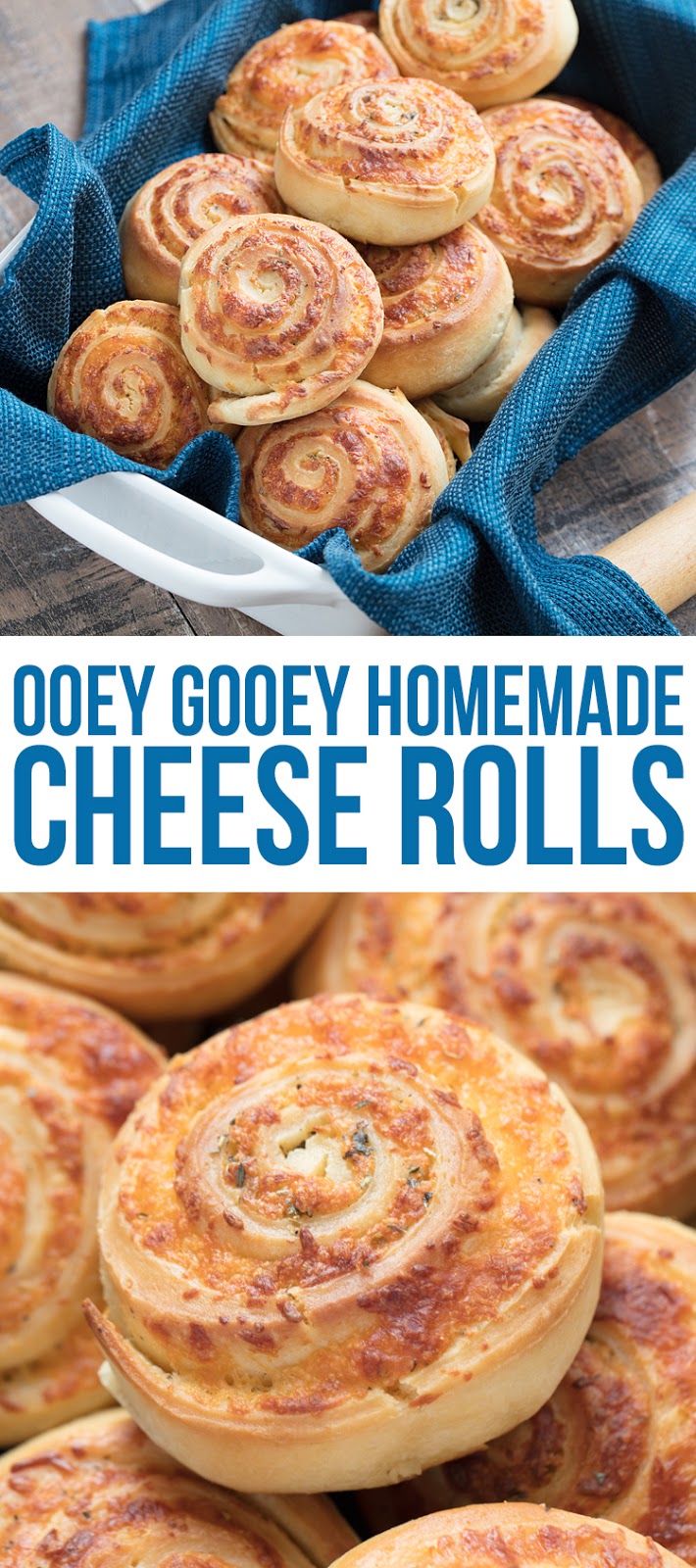 Soft bread dough made from scratch is stuffed with ooey gooey cheese and savory spices to create these delicious homemade cheese rolls. Pair with a bowl of hearty soup and you've got the perfect comfort food meal! The best cheese roll recipe.
