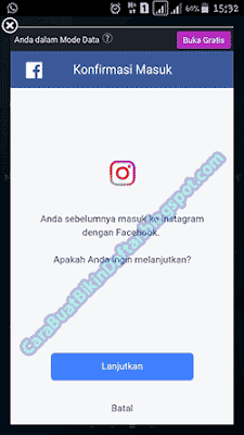 Cara masuk instagram lewat fb