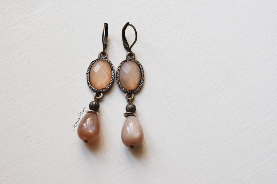 beads and wires orecchini rosa antico beads and wires orecchini rosa antico