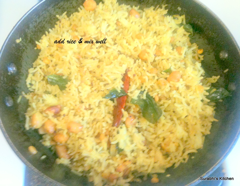to surabhis kitchen Spicy lemon rice recipe