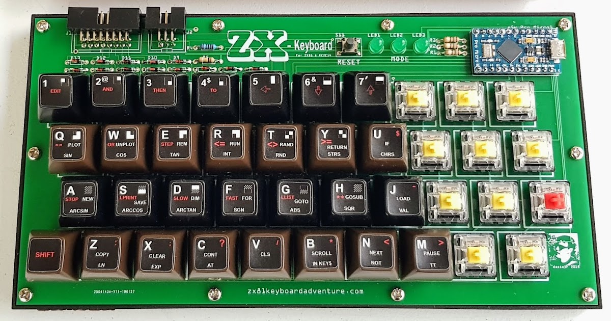 ZX-Key, External Keyboard For ZX81s and Other Micro Computers 