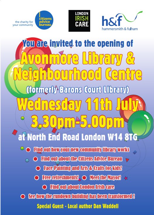 LYTTON RESIDENT Avonmore Library & Neighbourhood Centre Opening