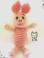 PATRON GRATIS PIGLET (WINNIE THE POOH) AMIGURUMI