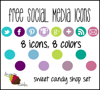 8 Free Social Media Icons in 8 Colors