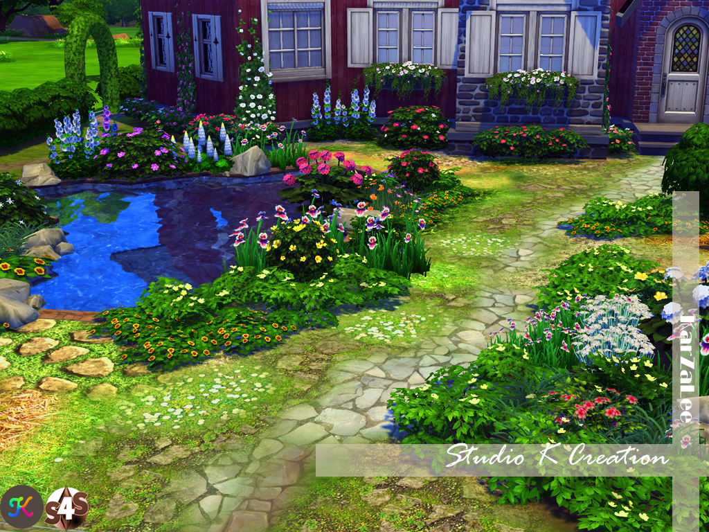 Sims 4 Ccs The Best Mega Garden Terrain Set 2 By Karzalee