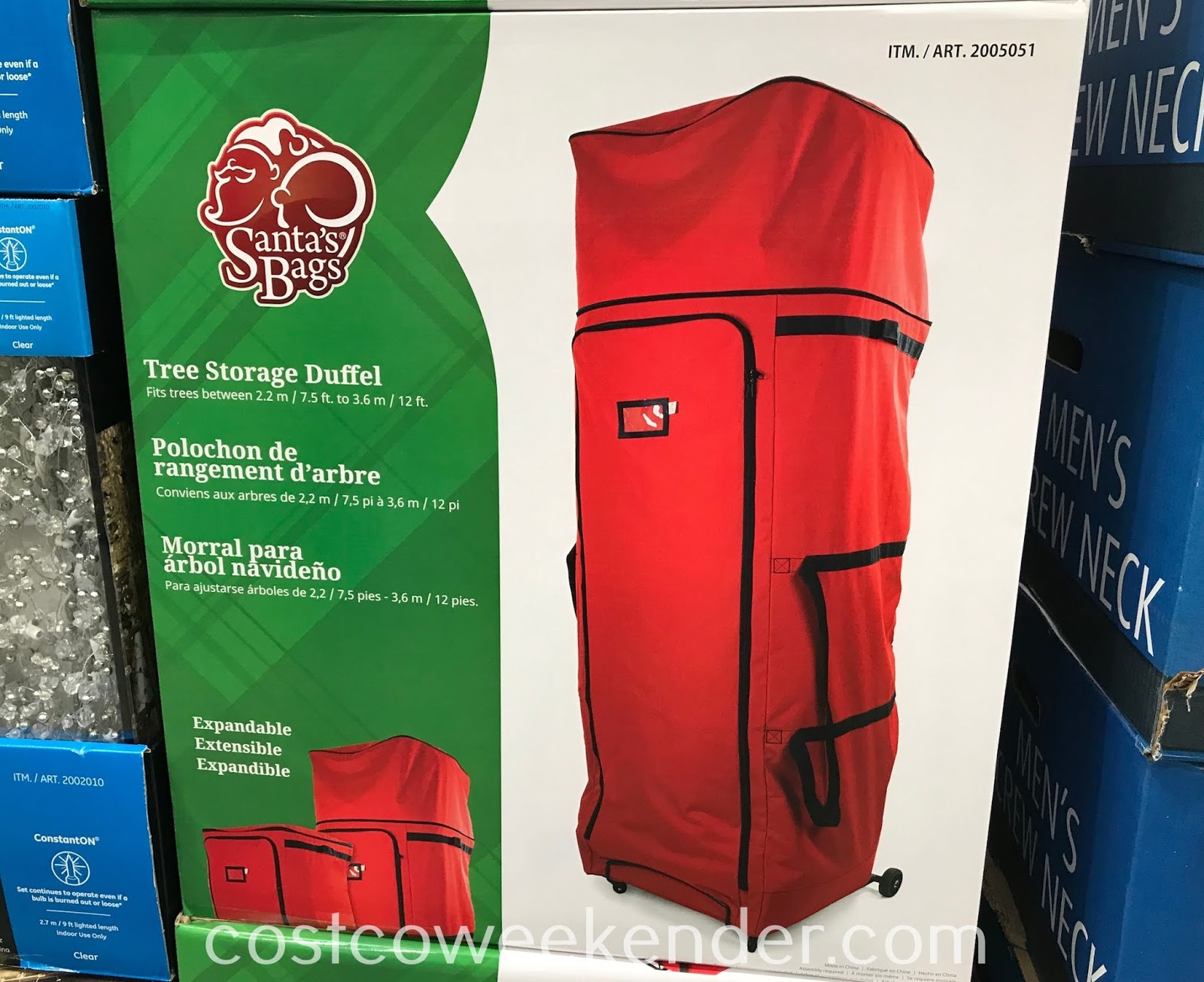 Santa's Bags Tree Storage Duffel Costco Weekender