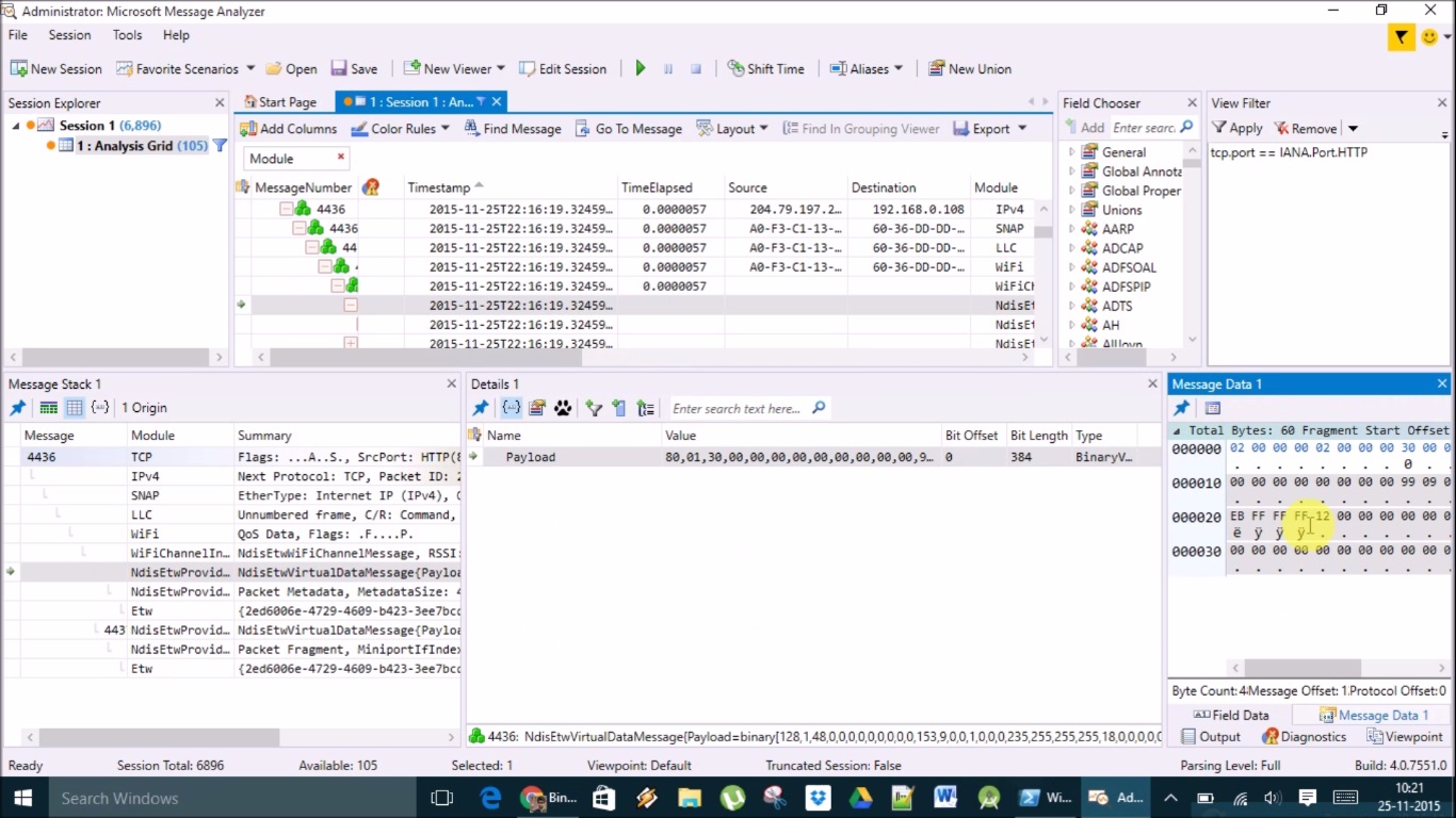 windows message analyzer windows message analyzer