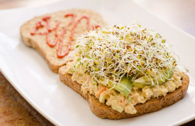 Vegan Tuna Salad Sandwich #vegan #lunch