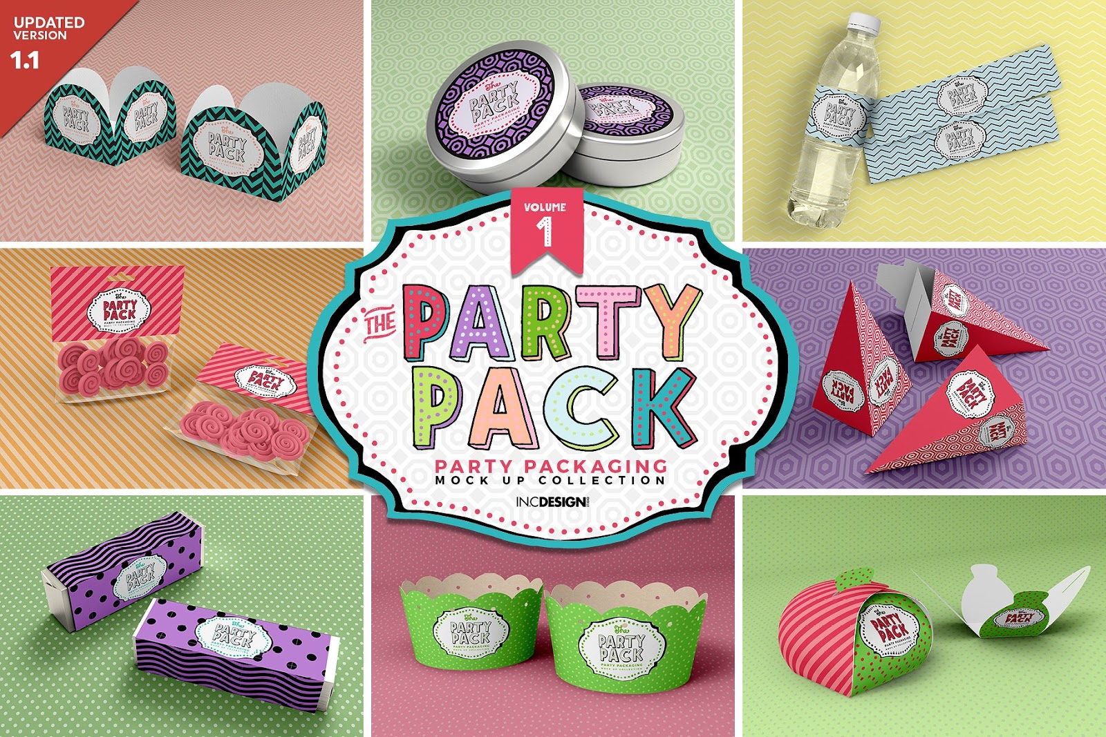 MOCKUP KIT FESTA PERSONALIZADA ACHADO FREEBIE Cantinho do blog