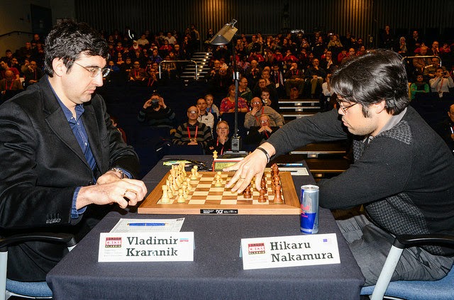 Anish Giri, Magnus Carlsen, London Chess Classic, 4 Decembe…