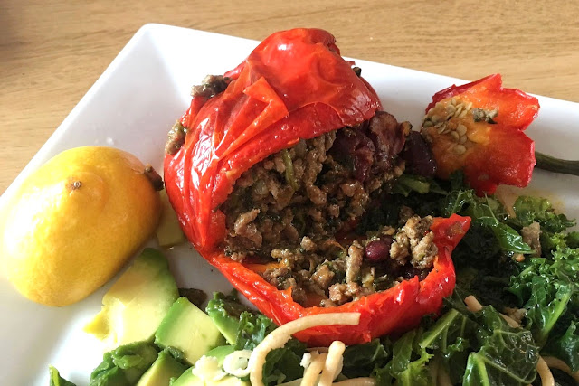 Chiles rellenos a los tico pimientos rellenos con verdura