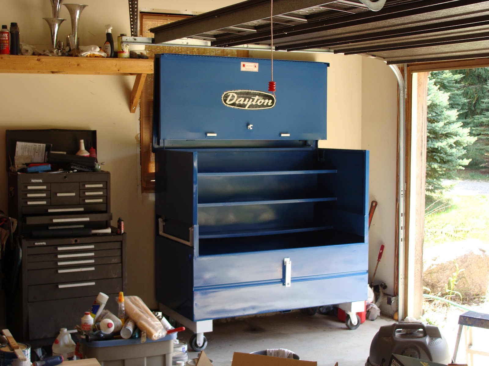 Owen Family Six: Spray Painting A Tool Box