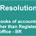 Keeping Books of accounts at a place other than Registered office - BR