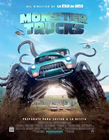 Monster Trucks 2016 Hindi ORG Dual Audio 450MB BluRay 720p ESubs HEVC
