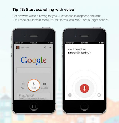 Google Tip 3 - Start Searching With Voice