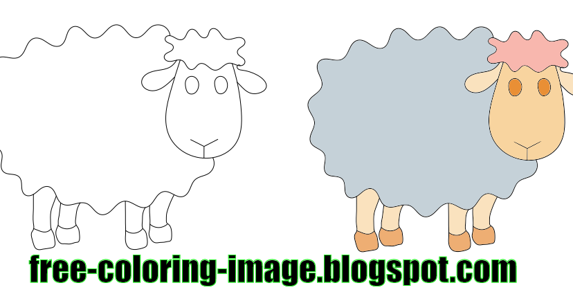 Sheep Coloring Sheet