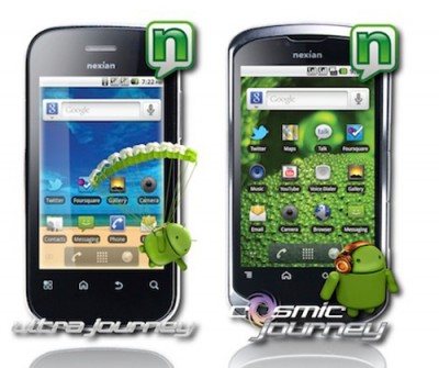 cell phone news nexian release 2 android phone 3 touch screen