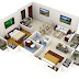 Desain Denah Rumah Minimalis 3D Desain Denah Rumah Minimalis 3D