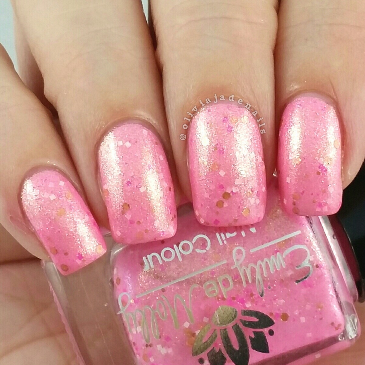 Emily de Molly Smiling Fortune swatched by Olivia Jade Nails