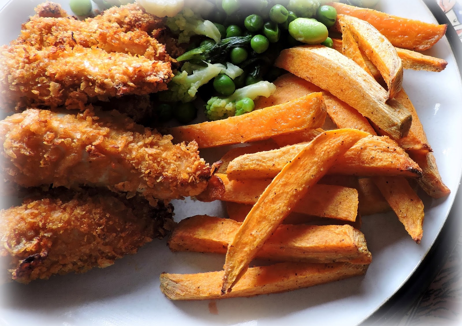 Guilt Free Chicken Strips & Sweet Potato Fries The English Kitchen