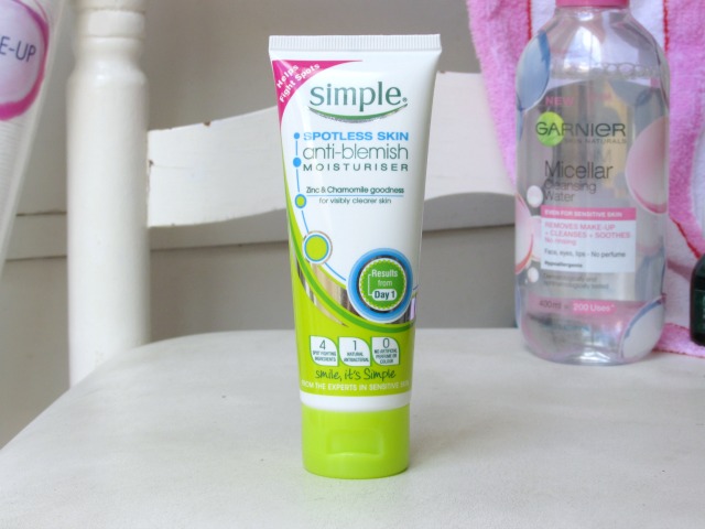 skin care routine, simple anti-blemish moisturizer