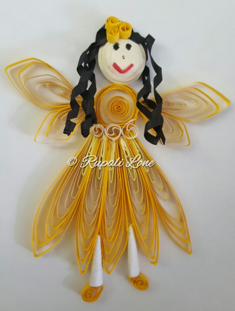 Trupti's Craft Online Paper Quilling Class student work.