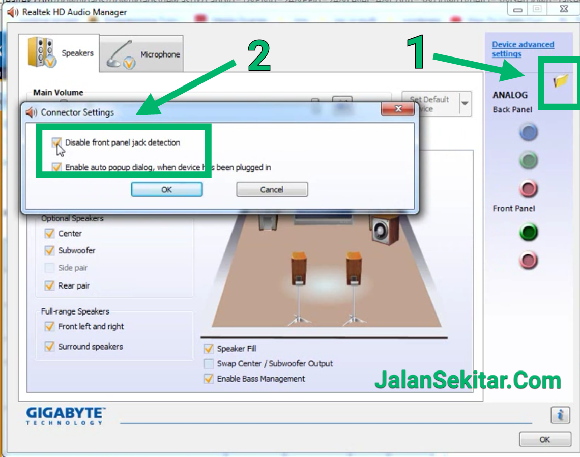 Cara Mengatasi Sound Tidak Terdeteksi di Windows 7, 8, 10 Audio Speaker or Headphone Unplugged