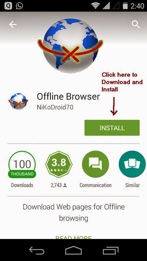 How to browse offline on computer or mobile in Hindi
