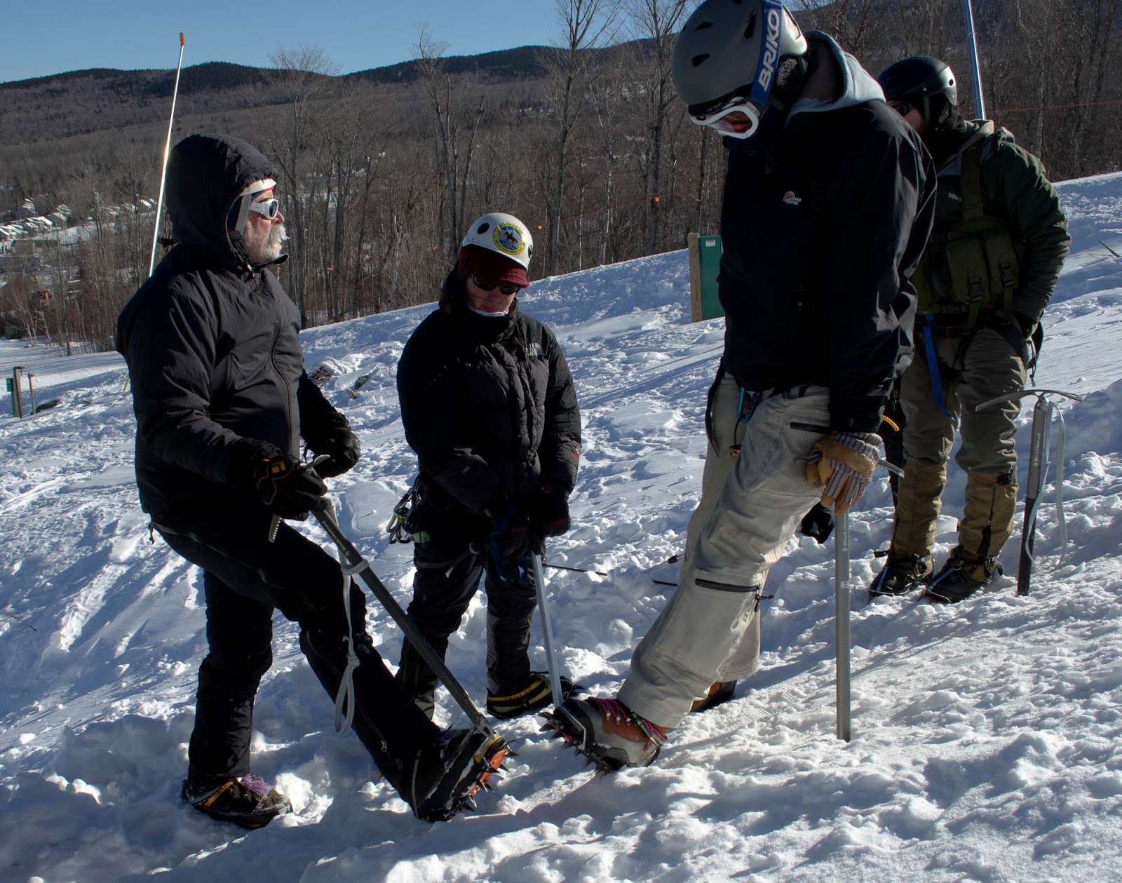 Franklin Search & Rescue Photos of Ice Axe and Crampon Training 1272013