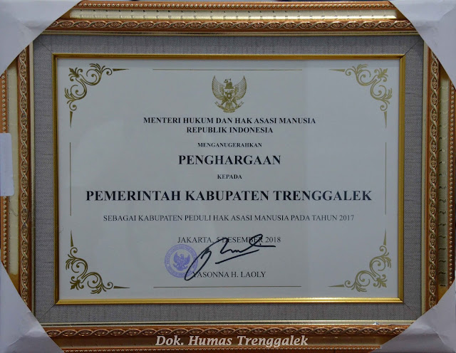 Dua Hari Berturut-turut, 2 Penghargaan Nasional Diraih Trenggalek