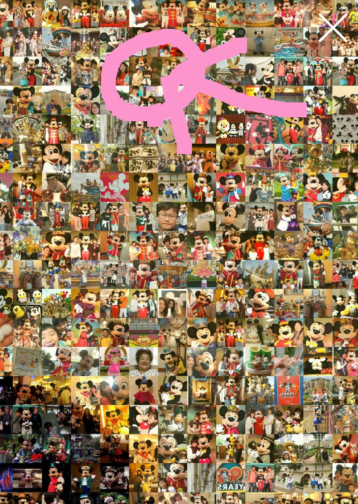 さがしてみた モザイクアート ミッキー