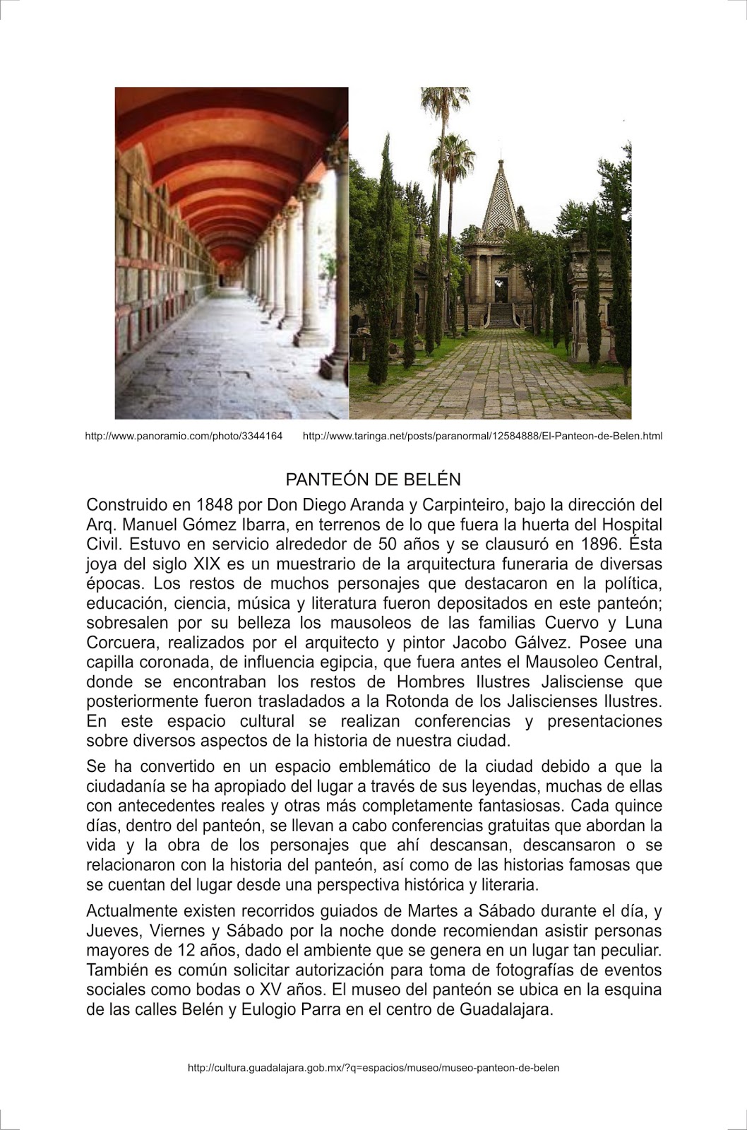 DE JALISCO PARA EL MUNDO: Panteón de Belén, construido en 1848, cuenta ...
