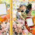 Plantilla psd tipo FLORAL para portada y etiqueta DVD