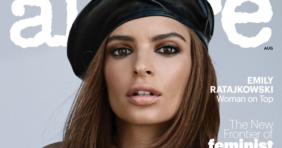 Image result for emily ratajkowski allure beret
