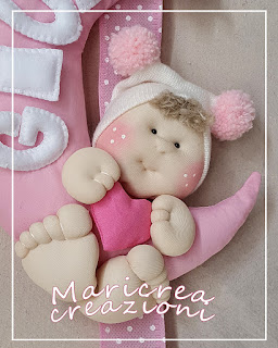 fiocco nascita bambina luna cuore fiocco nascita luna bambina cuore